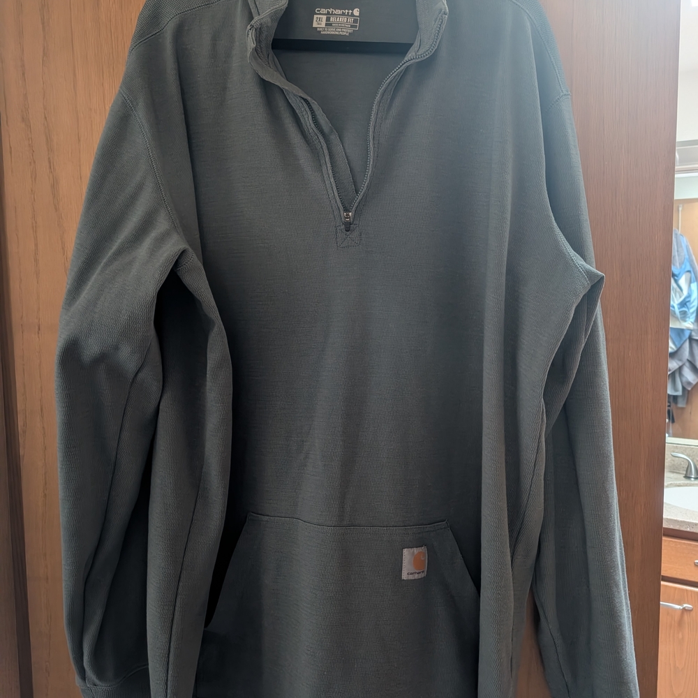 Carhartt Green Quarter-Zip Pullover